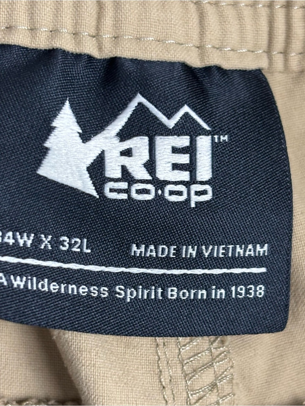 REI Co-op Pants Mens 34X32 Tan Beige Sahara Convertible Cargo Hiking 23414 - Picture 3 of 16